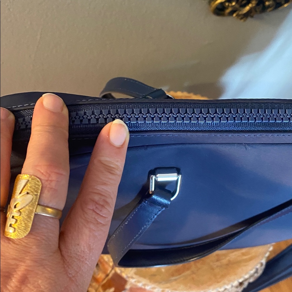 💙♠️KATE SPADE NEW YORK Jae Dark Navy Blue Nylon Laptop Shoulder Bag 💙 - Picture 10 of 15
